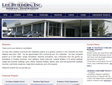 Tablet Screenshot of leebuilders.com